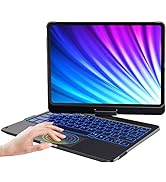 CHESONA iPad Air 5th Generation Case with Keyboard, (10.9-inch 2022) Touchpad 7 Color Backlit, 36...