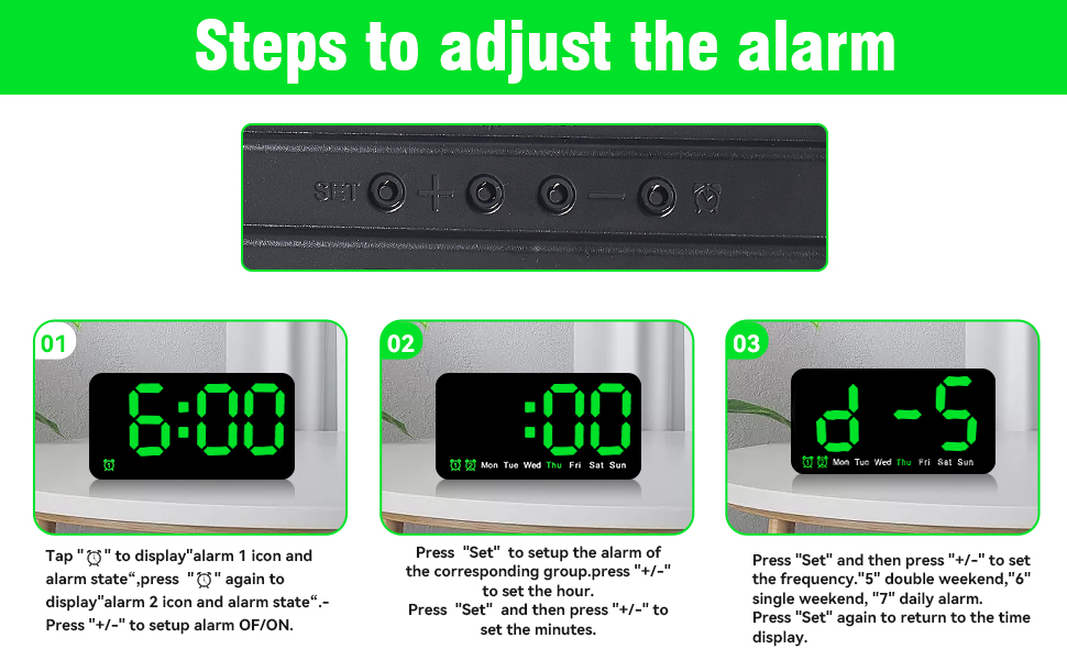 How to Adjust the Alarm