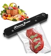 Vacuum Sealer Machine, 60Kpa 90W Compact Plastic Food Preservation System Small Automatic Food Se...