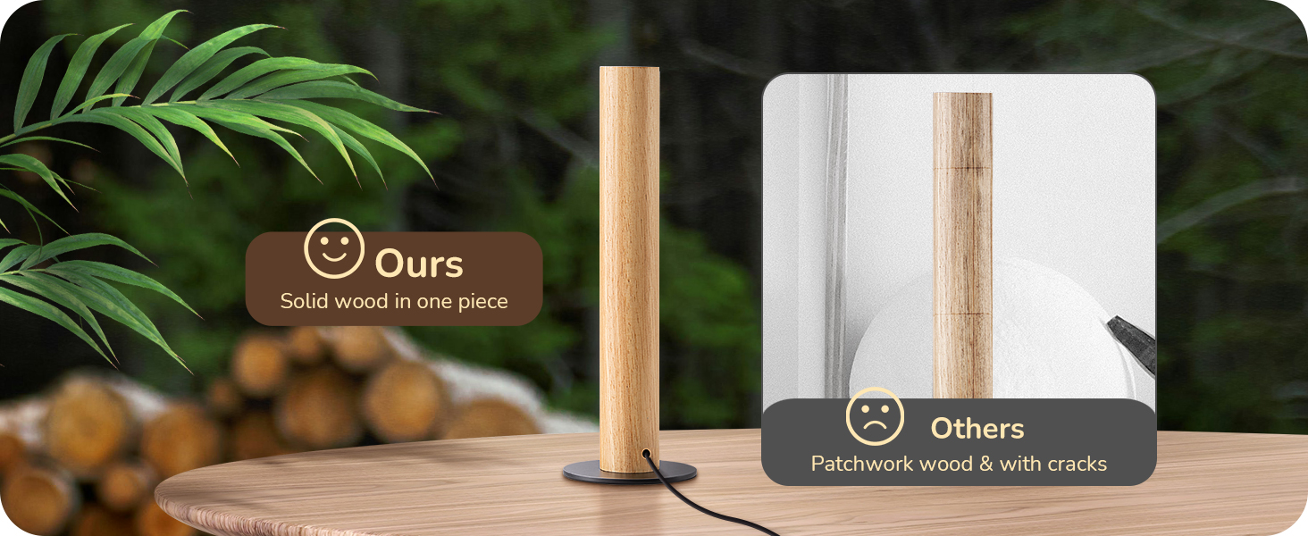 Solid Wood in One Piece