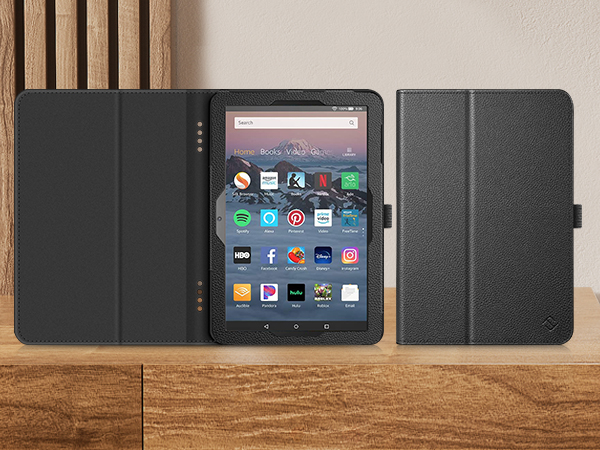 Kindle Fire HD 8 case cover 2022 sleeve bag flip folding magnetic Rotatable Kickstand Shockproof