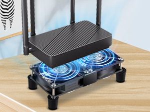 quiet powerful high cfm 80mm computer fans with speed control for router cooling