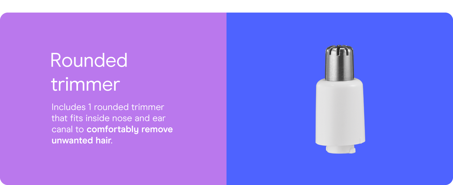 Conair Nose hair trimmer women eyebrow ear facial personal comb rounded compact convenient