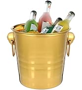 Hemobllo Insulated Ice Bucket, 3L Stainless Steel Ice Buckets for Wine Drink Bottle Beer Containe...