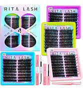 Lash Clusters Kit 3D Effect Eyelash Clusters Kit Cat Eye Lashes Clusters Kit Pestañas Postizas Na...