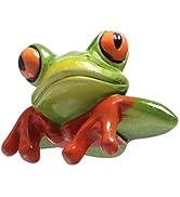 Toddmomy Computer Monitor Decoration Laptop Resin Frog Desk Ornament Frog on Computer Figurine Pe...