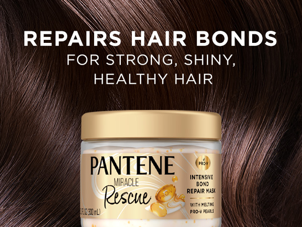 Pantene Miracle Rescue Intensive Bond Repair Hair Mask - For Strong, Shiny, Healthy Hair
