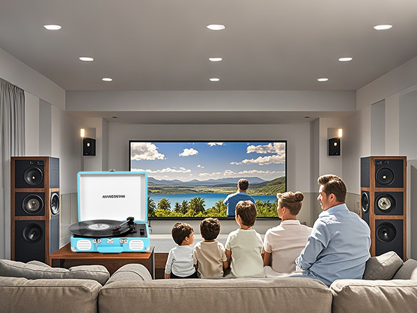 1byone turntable record player vinyl record player