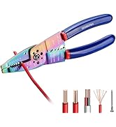 WORKPRO 8" Wire Stripper/Wire Crimping Tool, Wire Stripper Tools for 10-22 AWG,Wire Cutter, Wire ...