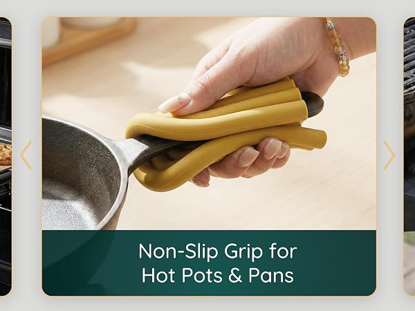 silicone pot holders for kitchen oven pot holders heat resistant silicone potholders set