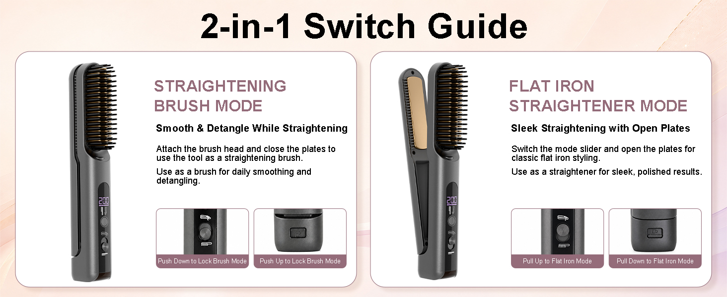 flown go brush pro for short hair