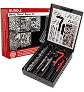 BILITOOLS M6x1.0 Thread Repair Kit, HSS Drill Helicoil Repair Kit Metric