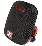 T&amp;G Portable Bluetooth Bike Speaker, Waterproof Wireless Mini Speaker with Bike Mount, 12H Playti...