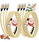 USB C Multi Charging Cable [2Pack 4FT], 3 in 1 Charging Cable Nylon Braided USB-C Multiple Charge...