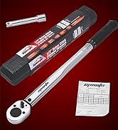 EPAuto 1/2-inch Drive Click Torque Wrench, 10-150 ft/lb, 13.6-203.5 N/m