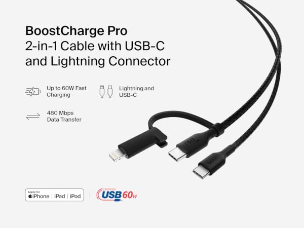 USB-C Cable Lightning Connector