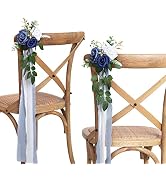 DreamBuilt Wedding Aisle Decorations for Wedding Ceremony Set of 10 Pew Flowers for Church Chair ...