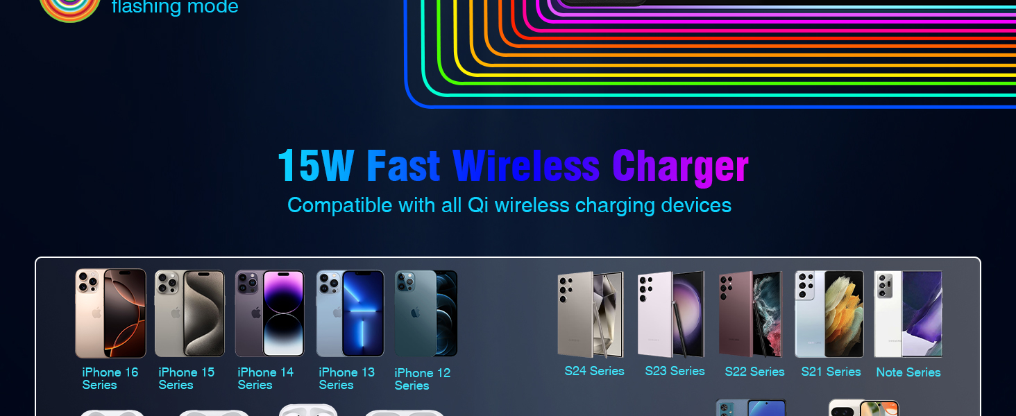 RGB Gaming Mouse Pad Wireless Charging