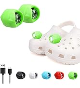 Vergissm Rechargeable Flashlights for Crocs, 2 PCs LED Headlight for Crocs, Waterproof Hands Free...