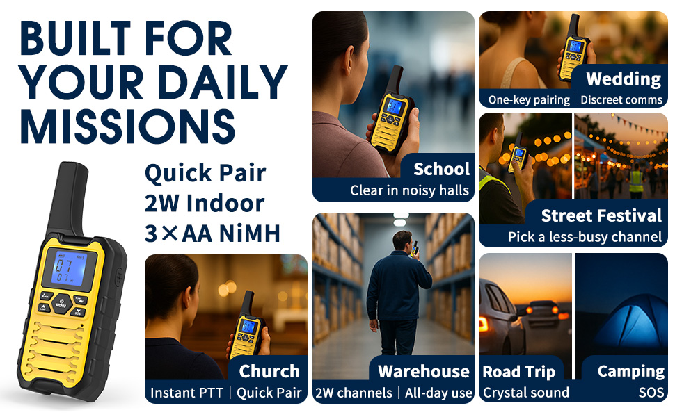 walkie talkies long range 5 miles