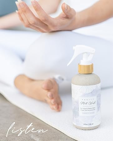 Studio TOV Organic Yoga Mat Cleaner Spray with Microfiber Cloth