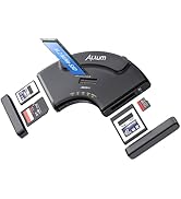 Alxum 5-in-1 USB C 10Gbps Multi-Card Reader &amp; M.2 NVMe Enclosure Plug &amp; Play for Photographers Vi...