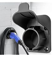 MECMO EV Charger Holder SAE J1772 Wall Mount Charging Cable Hanger Organizer, Nozzle Holster Dock...