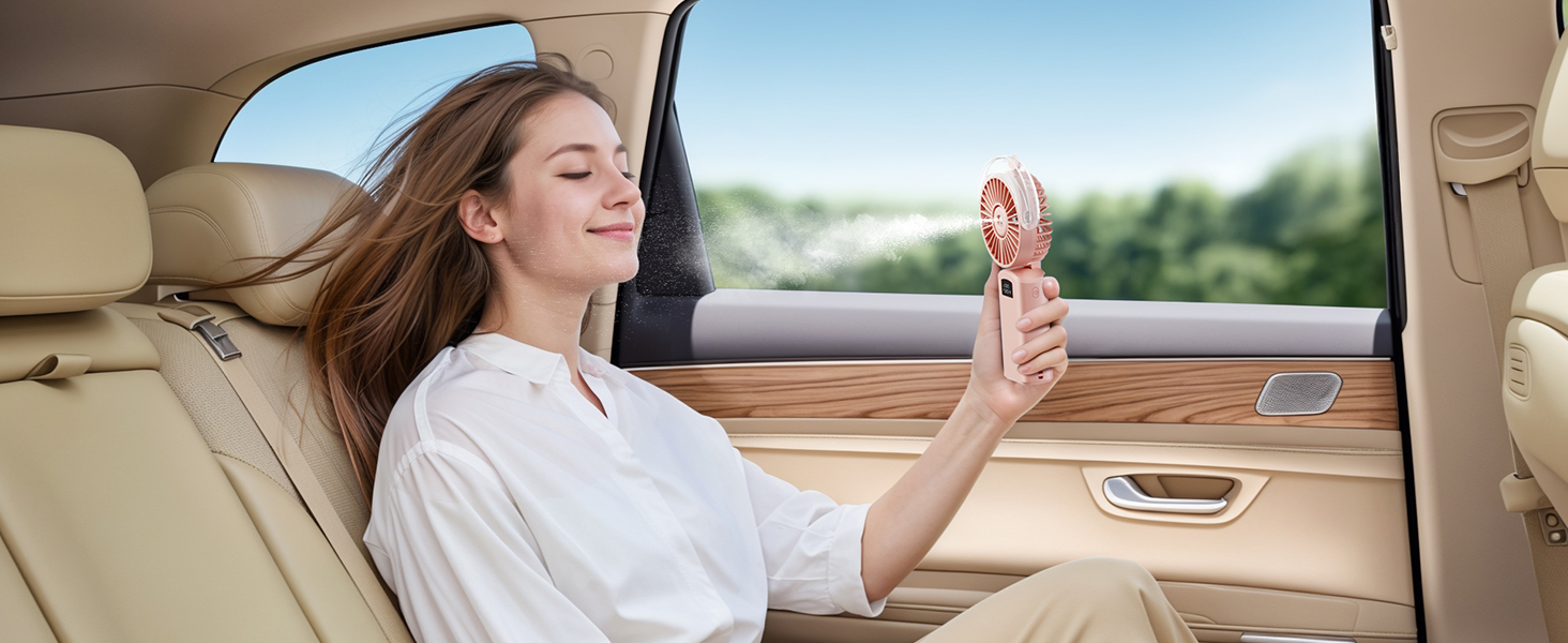 fan with water spray misting fan