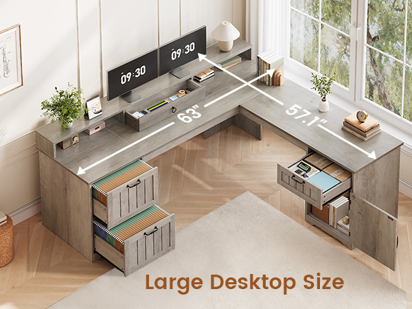 l shaped office desk
