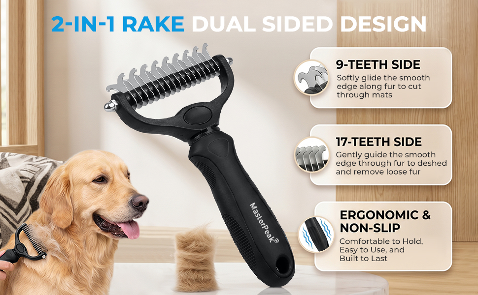 2-In-1 Dual Sided Rake