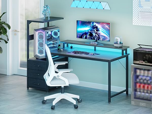 H Shaped Gaming Desk