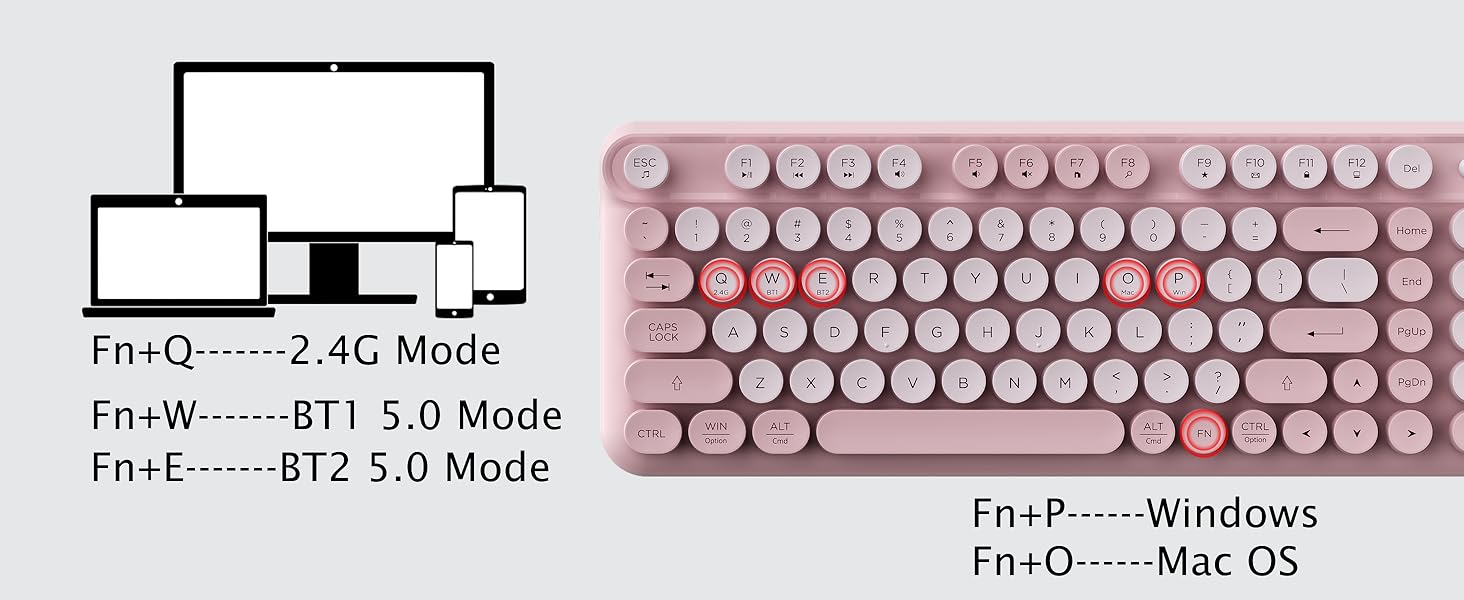 Wireless Bluetooth Keyboard