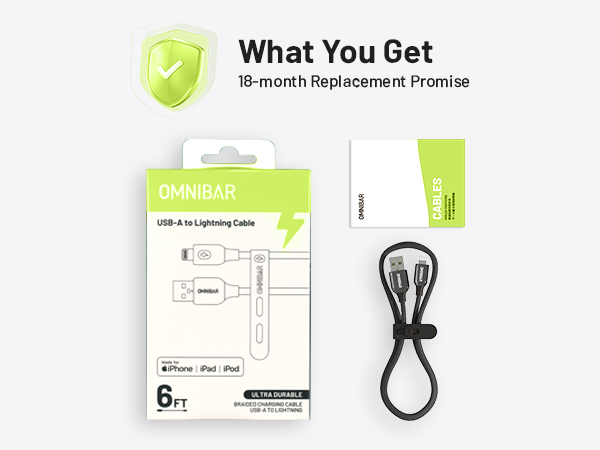 Lightning to USB Charging Cable Cord