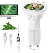 Microscope for Kids, SKYBASIC 2" IPS Screen 1000X Handheld Digital Microscopes HD Pocket Portable...