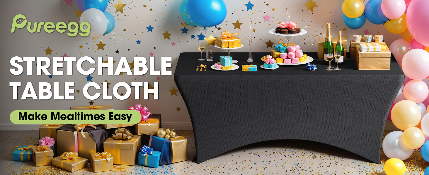 spandex tablecloth 6ft