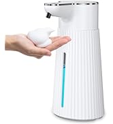 AMIR Automatic Soap Dispenser, Touchless Foaming Soap Dispenser 400ml USB Rechargeable Dispenser ...