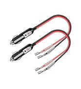 Range Tour Replacement Cigarette Lighter 2 Pack, Male Plug Adapter 12V-24V 15A Fuse Extension Cab...