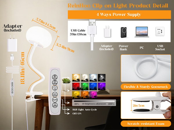 clip on light clip on lamp clip on desk lamp with clamp light clip light clip lamp clamp lamp