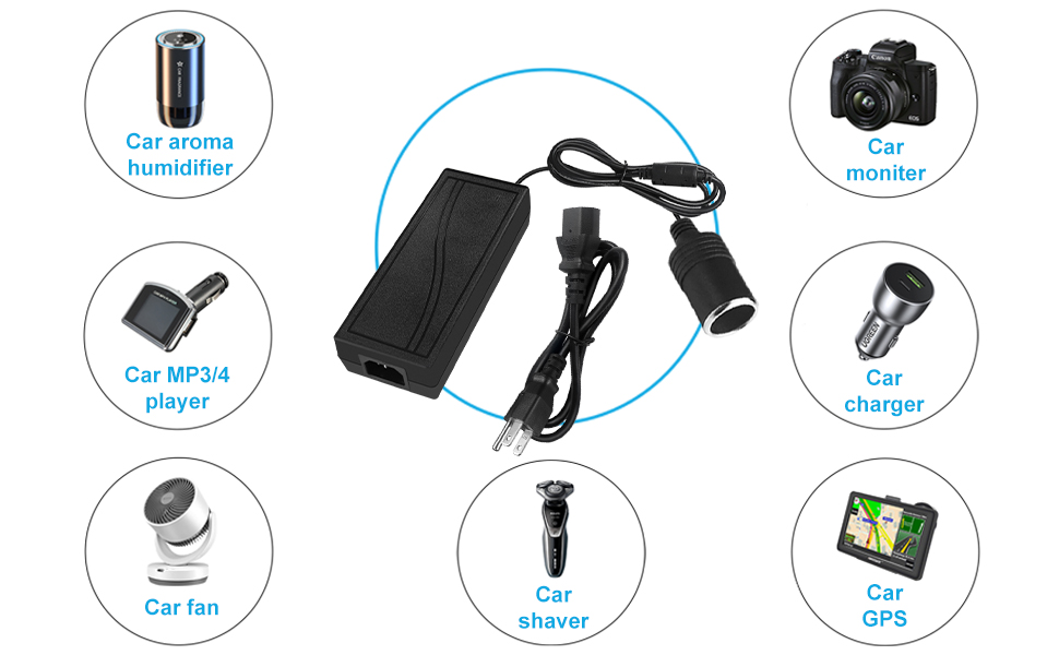 car plug to wall plug adapter