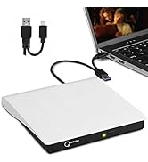 External DVD Drive USB 3.0 TYPE C USB C Portable CD/DVD +/-RW Disk Drive External CD Drive DVD Pl...