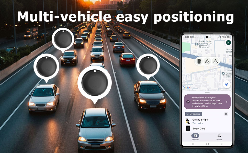 locate your cars via thouands of google network