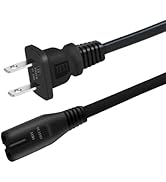 KONKIN BOO 2-Prong AC in Power Cord Outlet Socket Cable Plug Compatible with Dewalt DCR010 12V/20...