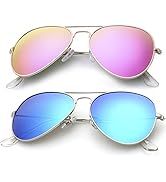 KALIYADI Classic Aviator Sunglasses for Men Women Driving Sun glasses Polarized Lens UV Blocking