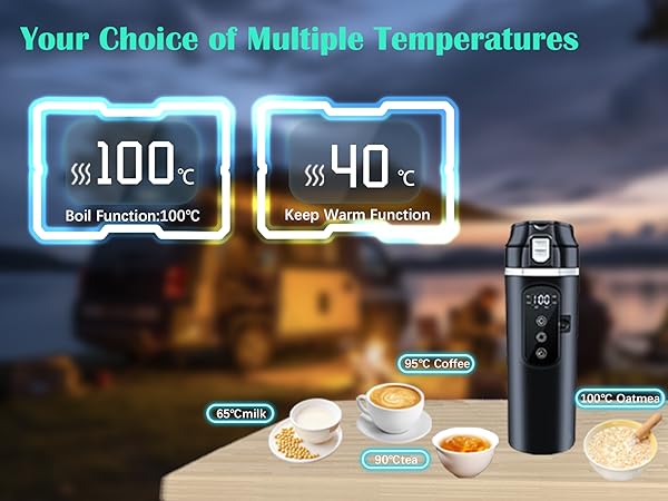  12V/24V Car Travel Electric Kettle