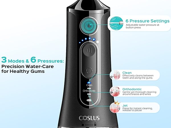 electric toothbrush with water flosser