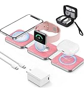 FutureCharger 3 in 1 Wireless Charging Station for Multiple Apple Devices, Foldable Magnetic Wire...