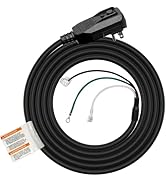 ELEGRP L15515 14AWG Black LCDI Power Cord Plug for A/C Air Conditioner, E250451 UL Certified, 9.7...