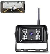 Wireless Backup Camera, LASTBUS 2.4Ghz WiFi Backup Camera Night Vision Wide View Angle IP69 Water...