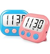 2 Pack Classroom Timers for Teachers Kids Large Magnetic Digital Timer Blue Pink