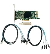 SAS HBA Card Compatible with LSI 9207-8i IT Mode PCIe SATA Expansion Card, 8-Port 6Gbps PCIe 3.0,...